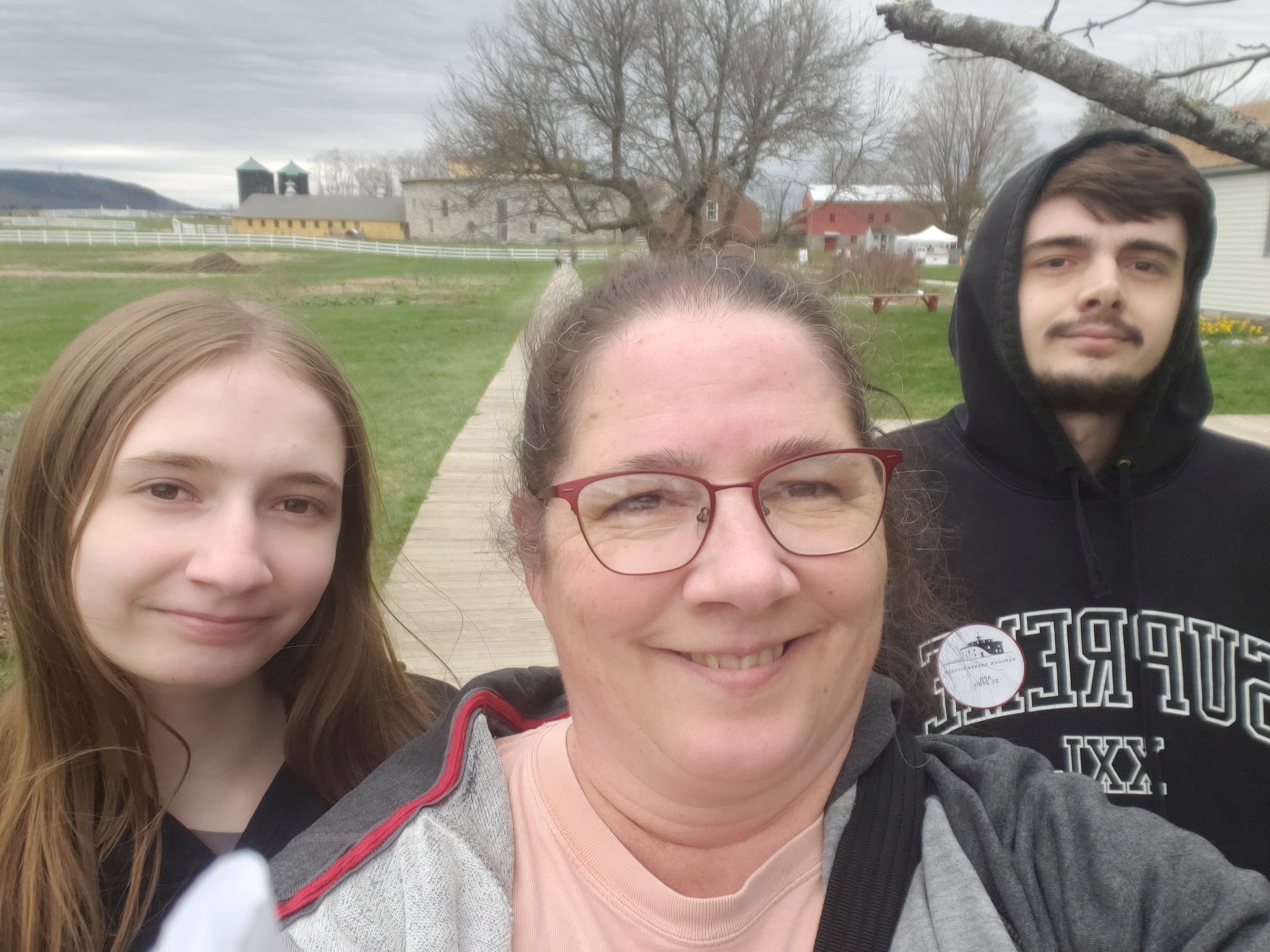 Spent a couple hours of the first day of spring break visiting the baby animals at Hancock Shaker Village. My favorite part was seeing my cousins that work there.  Jay Babbs, so happy to see you! (For some reason, your photo didn't save).