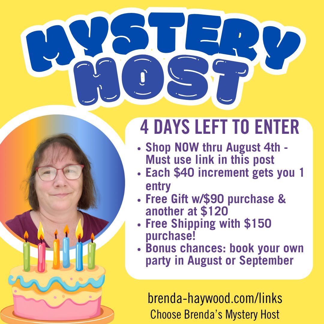 Thank you to Shannon P, Laurie B, and Kim R for your orders!  We are just one order away to start earning free products!