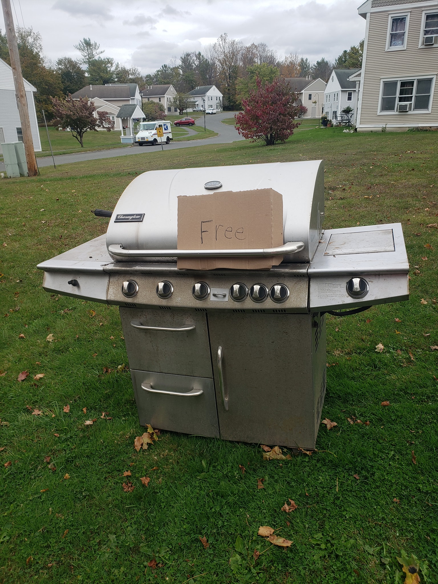 I am looking to get rid of this grill.  The grates and other pieces need replacing, and I am ready to part with it.  Is there anyone in Lee, or the surrounding area that picks things like this up for free to take for metal scrapping?